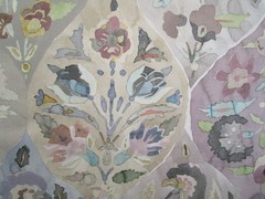 Etamine Paris Pastel Floral Print Fabric Cotton Or Blend 84″L x 60.50″W