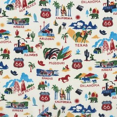 Michael Miller Fabric “The Mother Road” Route 66 Fabric BTY- DCX12519 Retro!