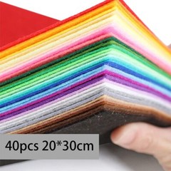 Felt Sheets 40 Pcs 8 X 12 inches 20 X 30cm 1mm Thick Soft Felt Fabric Sheet D…