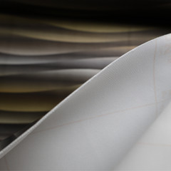 Vinyl Faux Leather Upholstery Fabric – Gradient Wave (3 Colors) By the Yard