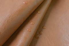 Thick 2 Yard Faux Leather SoftSkin Grain PU Fabric For Furniture Cover Camel Tan