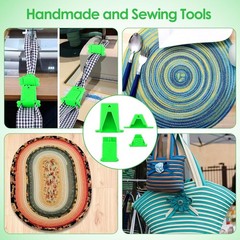 2 Pack Fabric Tube Maker for Roll Rugs, Sewing Makers Green