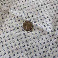 Marcus Bros. Textiles, Inc. Fabric~1 Yard~Cotton ~Blue, Cream