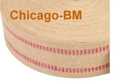 RED LINE JUTE WEBBING HEAVY WEIGHT UPHOLSTERY by the yard