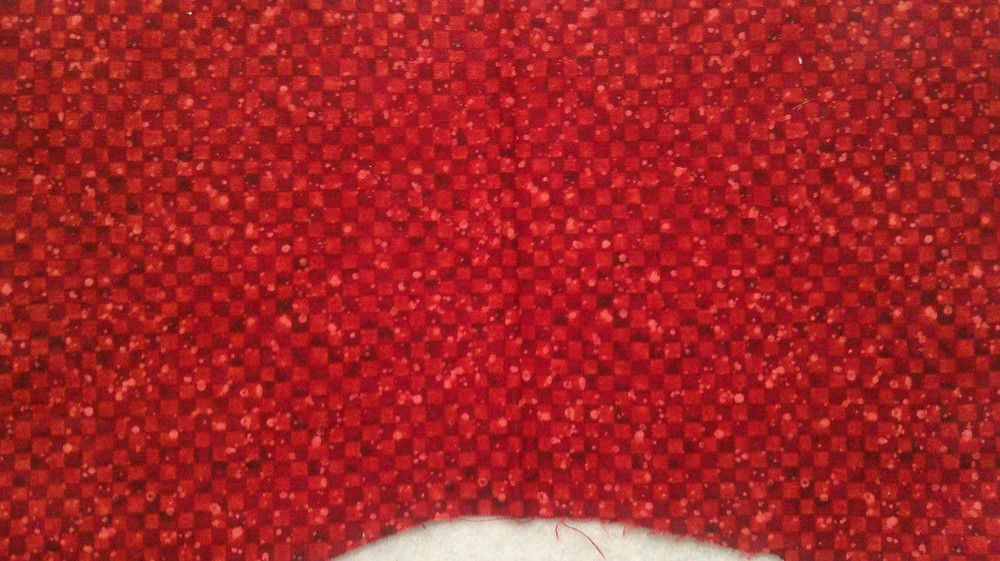 Fabric Marcus Bros Brick Red Small Squares 5″ x 10″ $1.00