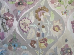 Etamine Paris Pastel Floral Print Fabric Cotton Or Blend 84″L x 60.50″W