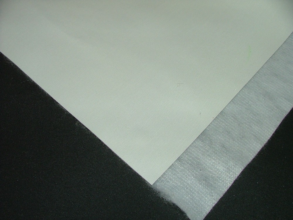 Bonded Interlining Blackout Curtain Thermal Curtain Lining Ivory And White