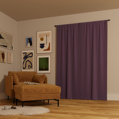 Rianna Theater Grade Extreme 100% Total Blackout Rod Pocket Curtain Panel, Ameth