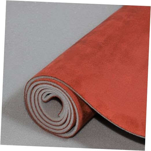 Suede Headliner Fabric with Foam Backing Black Suede 54″L×60″W Burgundy