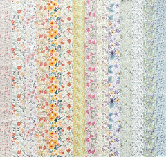 2.5 Inch Jelly Roll Fabric Strips Assorted Bundle,100% Cotton Precut Floral Fabr