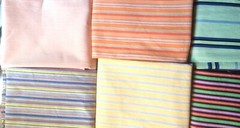 24-pc BOLD Scraps 12 Men’s assorted STRIPE shirt SLEEVES 100% cotton Quilting