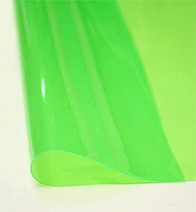 Green Tinted Vinyl 10 Gauge PVC Transparent Plastic Fabric Sold by the Yard 54″