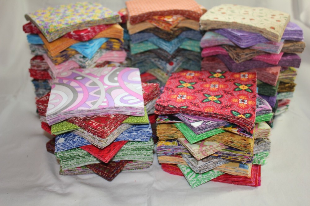 50 PC 5 INCH (5″ X 5″) CHARM QUILT SQUARES-100% Cotton Fabric-Crafts-Sew-#2