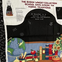VTGE Fabric Traditions. 1995 Susan Winget “Teacher…” 2 Pieces. 36”x 60” And 44”