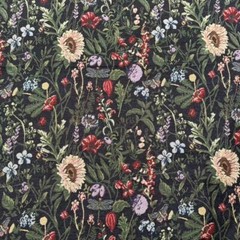 Country Wildflower Vintage French Jacquard Tapestry Upholstery Fabric Sewing BTY