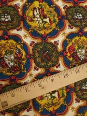 VTG House N’ Home Fabrics & Draperies 1776 Americana Themed 1-2/3 Yards Heavy