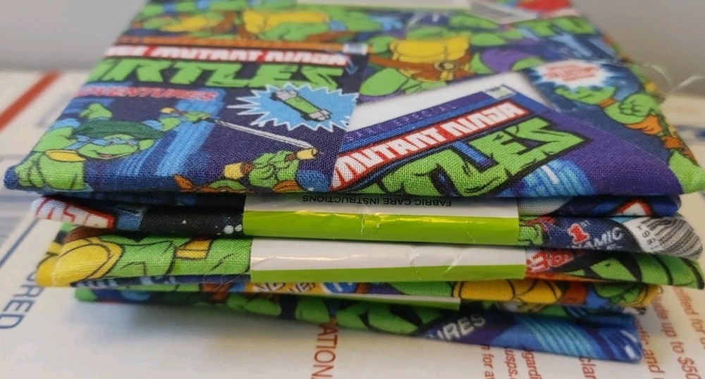 Lot of 6 Teenage Mutant Ninja Turtles Comics Fat Quarter Cotton Fabric FQ Pack