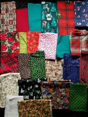 Christmas 100% Cotton Fabric Remnants Quilting Crafts – Half Pound