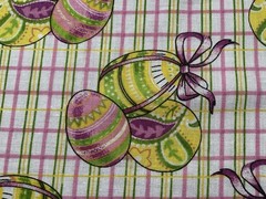 Cotton fabric Purple Egg Checked Pattern Fabric springs Global 44”x 29” 931