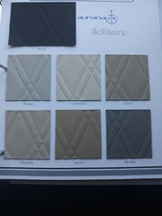 Marine Vinyl Fabric (TANNIN) Embossed Diamond Stitch Quality Outdoor UV 54″