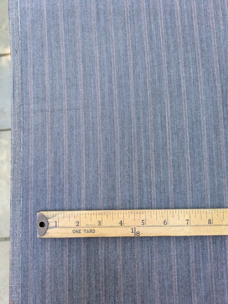 Tailor Closeout! Vintage 1991 Wool herringbone suiting fabric! 4+ Yds!