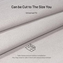 Suede Auto Headliner Fabric 54″ L × 60″ W with Foam Backing – 54″L×60″W Gray