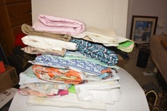 Large 15 + Pound Lot of Mixed Sewing Quilting Fabric Scraps Various Sizes
