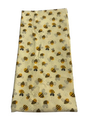 JoAnn Brushed FLANNEL 2.5 YDS x 44″ Scattered BEES on YELLOW Single Cut Fabric