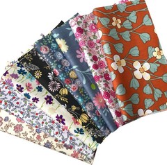 50 Precut 8″ x 8″ Cotton Fabric Squares – Ideal for Quilting & Applique Art