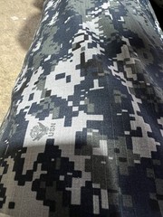 Navy Blue NWU Digital NyCo Camo Ripstop Fabric 60” 20-yard Cut