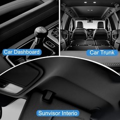 Graphene Auto Headliner Fabric with Foam Backing – Cooling & UV 36″l×60″w Black