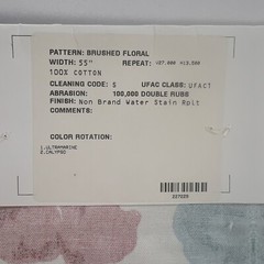Robert Allen @ Home 2 Piece High Performance ￼ Floral 15 1/2 x 15 1/2” Fabric S