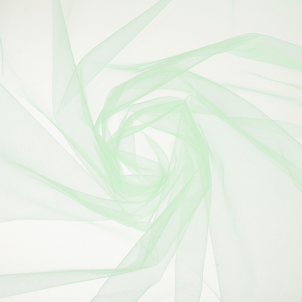 Light Green Sheer Organza Fabric for Wedding Arch Draping, 7 Yards x 30 Inches