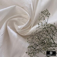 Ivory 100% Pure Silk Fabric By The Yard, 41 inches width Ivory Silk Fabric