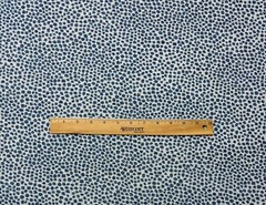 BALLARD DESIGN TULLY TEAL BLUE RAISED ANIMAL SPOT WOVEN FABRIC BY 1/2 YARD 57″W