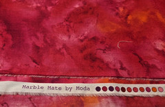 Marble Mate by Moda Quilt Fabric Bright Pink Orange Fuschia 1 1/3 yds