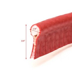 MasterCraft Boat Welting 692804 | Gemini Red 5/32 OD x 3/4 Inch (YD)