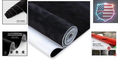 Suede Auto Headliner Fabric 54″ L × 60″ W with Foam Backing – Black Interior …