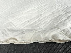 Cream Ivory Diamond Herringbone Upholstery Fabric ~ 3 Yd