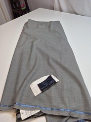 Vitale Barberis Canonico Super 160s Wool Houndstooth Suiting Fabric 7 Yd Italy