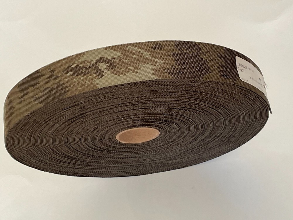 MURDOCK A-Tacs Jacquard Webbing Brown 1.5 Inch Double Side Full Roll 50 Yard