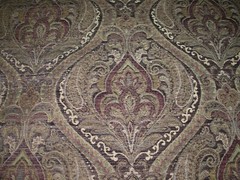 10 YDS~FLEUR DE LIS MADETTE EMBROIDERED PT CHENILLE UPHOLSTERY FABRIC FOR LESS