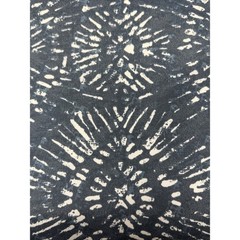 Premier Prints Outdoor Borneo Fabric Navy Blue White Batik Sunburst DIY 4.75+ yd