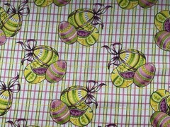 Cotton fabric Purple Egg Checked Pattern Fabric springs Global 44”x 29” 931