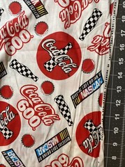 Coke Coca Cola & NASCAR Spectrix 1/2 Yard Cotton Fabric