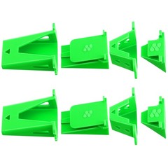 Ceoighe 2 Pack Jelly Roll Fabric Tube Maker, 4.53 x 4.13 x 1.18 inches, Green