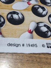 Sports Life Design #19495 Bowling 🎳 Fabric Unused Piece For Sewing Or Crafting