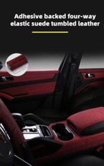 Self Adhesive Faux Suede Fabric Wrap Film Sticker Stretch Diy Car Interior Craft