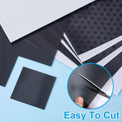 10 Sheets Waterproof PVC Eye Mesh for Fursuit Cosplay Props – Black & White