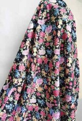 57” Wide By Yard Vintage Floral Cotton Poplin Material Fabrics For Shirt Dress